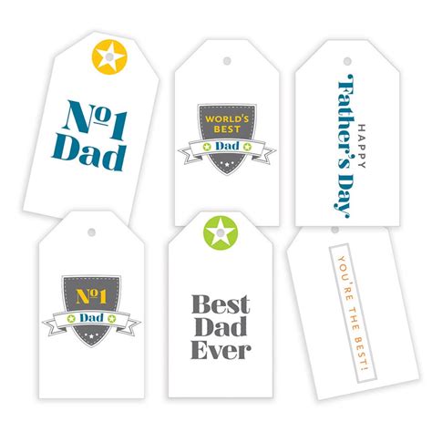 fathers day gift tag printable fathers day gift tags etsy