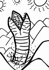 Dune Worm Cartoony sketch template