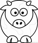Coloring Pages Cow Face Cute Head Printable Sheep Getcolorings Color Dairy Cows Print Book Animals sketch template