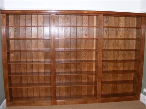 fitted oak bookcase james curley furniture  joinery