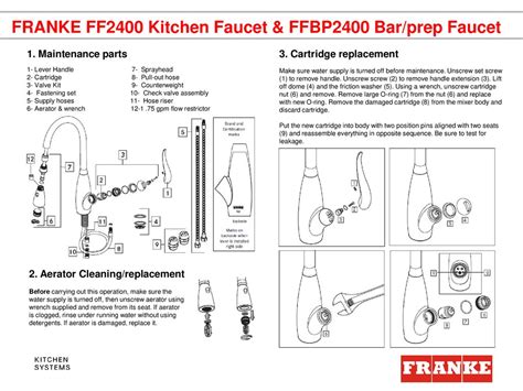 franke ff kitchen faucet ffbp barprep faucet