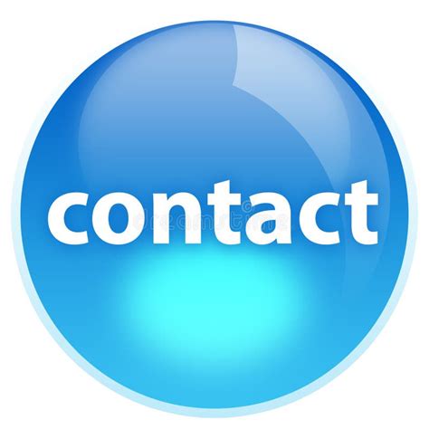 blue contact button stock illustration illustration  office