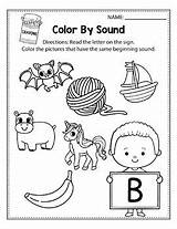Alphabet Spy Sound Coloring Pages Letters Beginning Color Preview sketch template