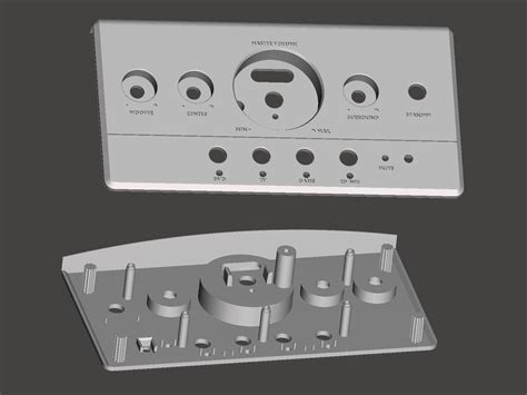 sound system control panel  model  printable stl cgtradercom
