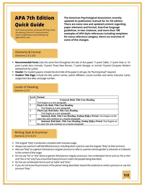 quick guide    publication manual  edition graduate