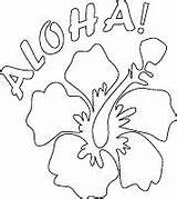 Coloring Pages Printable Luau Hawaii Hawaiian Print Aloha Flower Party Color Printables Theme Birthday Colouring Tropical Flowers Kids Food Hibiscus sketch template