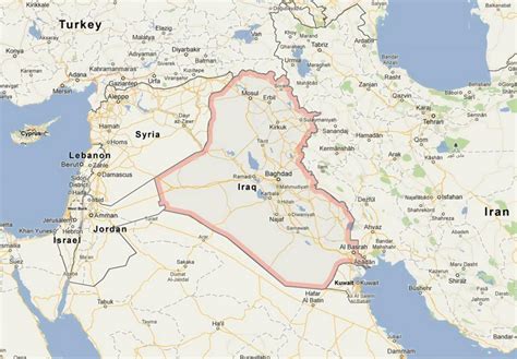 landkarte von irak karte von irak west asien asia