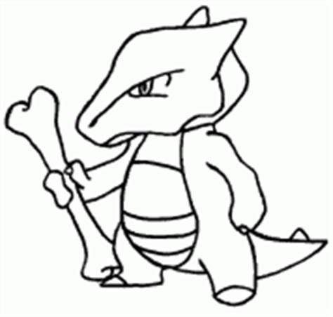 eubone coloring picture  pokemon