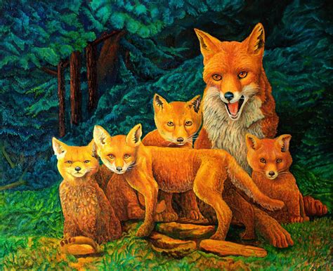 fox family  calcitemink  deviantart