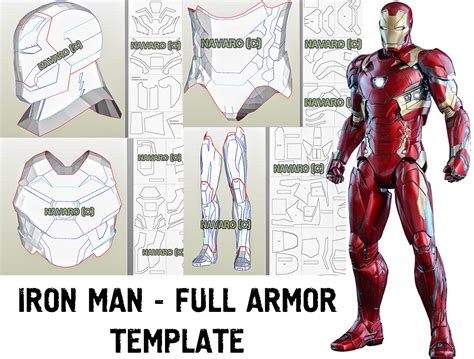 iron man mark  full armor costume foam pepakura file iron man mark