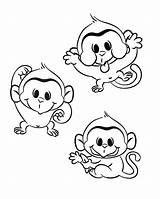 Coloring Monkey Pages Funny Cartoon Sock Three Printable Bed Print Color Baboon Valentine Getcolorings Girl Monkeys Getdrawings Bunk Howler Cute sketch template