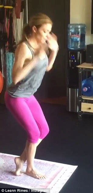 Leann Rimes Illustrates How To Get A Firm Booty As She Does Yoga On