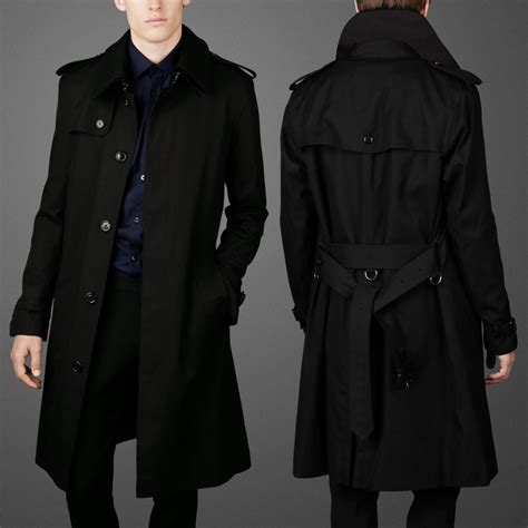 black trench coat men classy outfits carey fashion