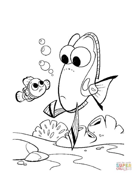 dory  nemo coloring page  printable coloring pages