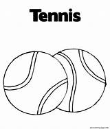 Coloring Pages Tennis Ball Sports Printable Balll Color Popular sketch template