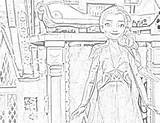 Arendelle Playset sketch template