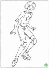 Dinokids Coloring Totally Spies Close sketch template