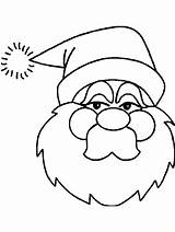 Coloring Santa Pages Claus Face Template Clipart Christmas Library Popular sketch template