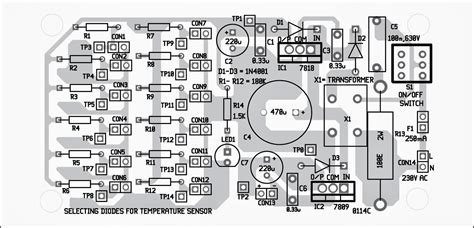temperature sensing diodes selector circuit diagram electronic circuits diagram