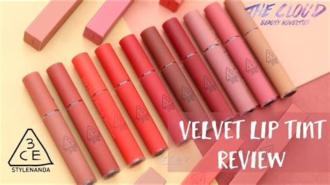 ce velvet lip tint bang  ce velvet lip tint full swatch review   son kem tint li