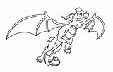Spyro Dragon Coloring Pages Dawn Lineart Getdrawings Color Getcolorings Drawing sketch template