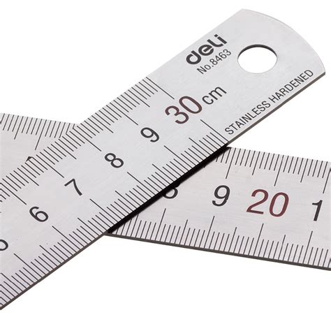 deli ruler cm steel ruler cm scale student stationery stainless