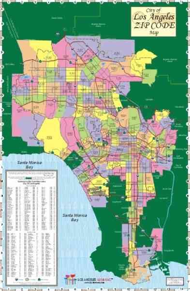 Los Angeles Zip Code Map Printable – Printable Map Of The United States