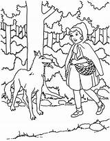 Hood Riding Red Coloring Pages Little Getcolorings Meet Getdrawings Color Wolf sketch template