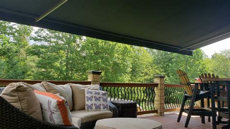 large  projection retractable awning kreiders canvas service
