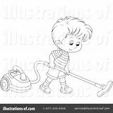 Vacuum Clipart Boy Coloring Chore Vacume Royalty Rf Illustration Bannykh Alex Clipground Getcolorings Pages sketch template