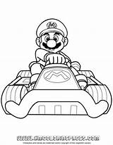 Mario Kart Coloring Pages Print sketch template