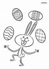 Osterhase Ostern Eiern Malvorlage sketch template