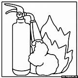Extinguisher sketch template