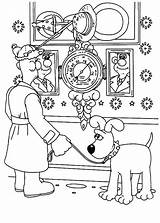 Gromit Wallace Coloring Pages Christmas Clock Looking Popular sketch template