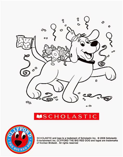 clifford  big red dog printables printable word searches