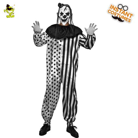 adult men s horror killer clown costumes mask with halloween costume