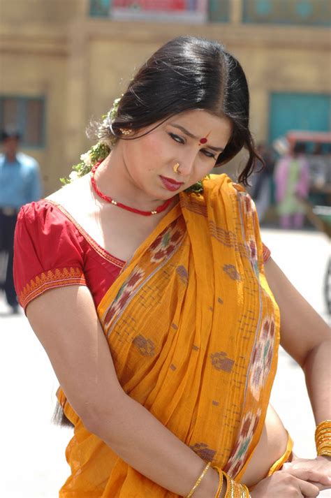Actress Sangeetha Hot In Saree At Dhanam Telugu Movie
