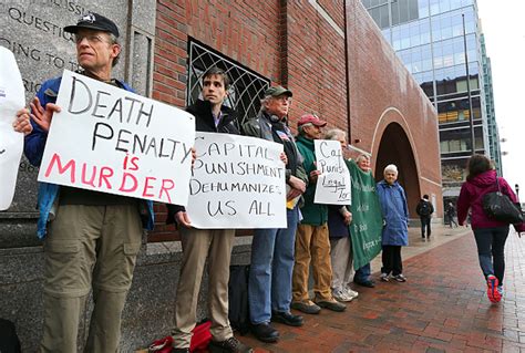 death penalty opponents protest  federal court