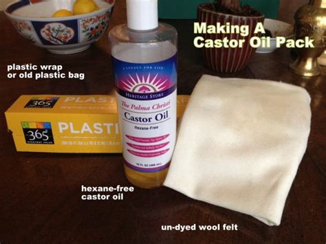 how to make and use castor oil packs castor oil pack