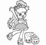 Shopkins Coloring Pages Shoppies Rainbow Dolls Kids Printable Kate Shoppie Shopkin Print Girl Happy Colouring Cupecake Kleurplaat Girls Sheets Color sketch template