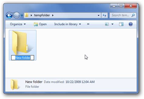 Hotkey For Creating New Folder In Windows Explorer