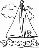 Coloring4free Sailboat sketch template