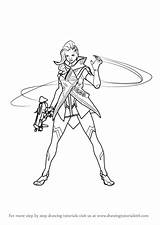 Overwatch Sombra Draw Drawing Step Coloring Pages Drawingtutorials101 Sketches Learn Tutorials Drawings Colouring Character Printable Sketch Sheets Visit sketch template