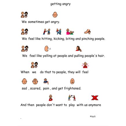 angry social story   activity book