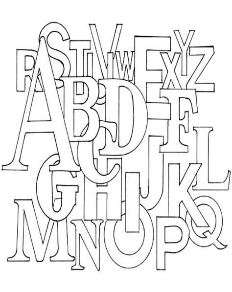 alphabet coloring pages coloring kids coloring kids