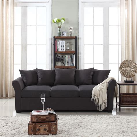 classic  traditional comfortable linen fabric sofa living room couch