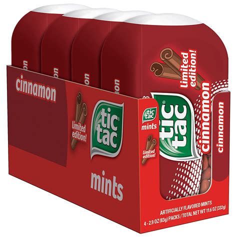 amazoncom tic tac cinnamon flavored mints    refreshment  oz  bulk  pack