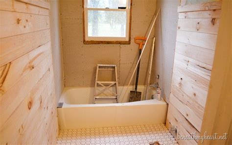 glimpses of our guest bathroom makeover beneath my heart