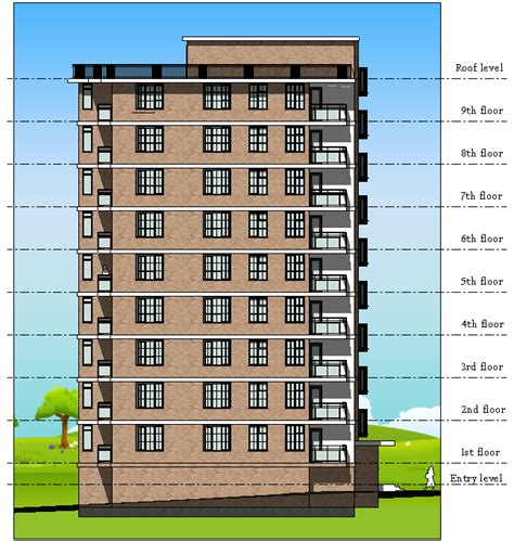 apartment house design revit  behance residential building plan residential architecture
