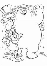 Frosty Snowman Schneemann Sneeuwpop Kleurplaten Reprend Kleurplaat Kolorowanki Bonhomme Neige Coloriez Animaatjes Malvorlagen Malvorlage Boneco Neve Letzte Erstellen Kalender sketch template
